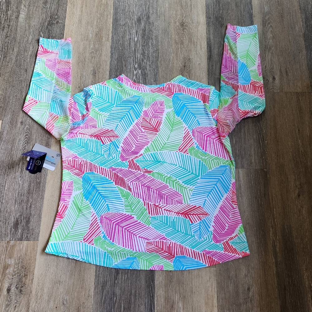 NWT IBKUL LONG SLEEVE TOP - Picture 4 of 12